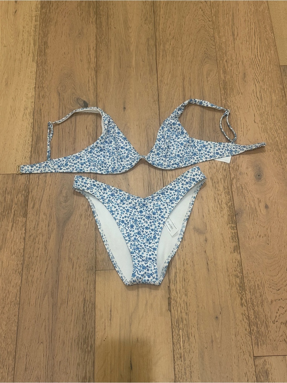 Hollister Blue Floral Two-Piece Bikini Set